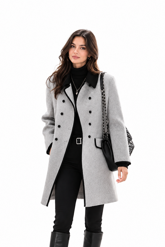 Colette Contrast Lapel Coat