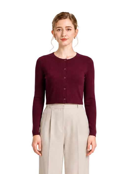 Amelie Ribbed Knit Cardigan