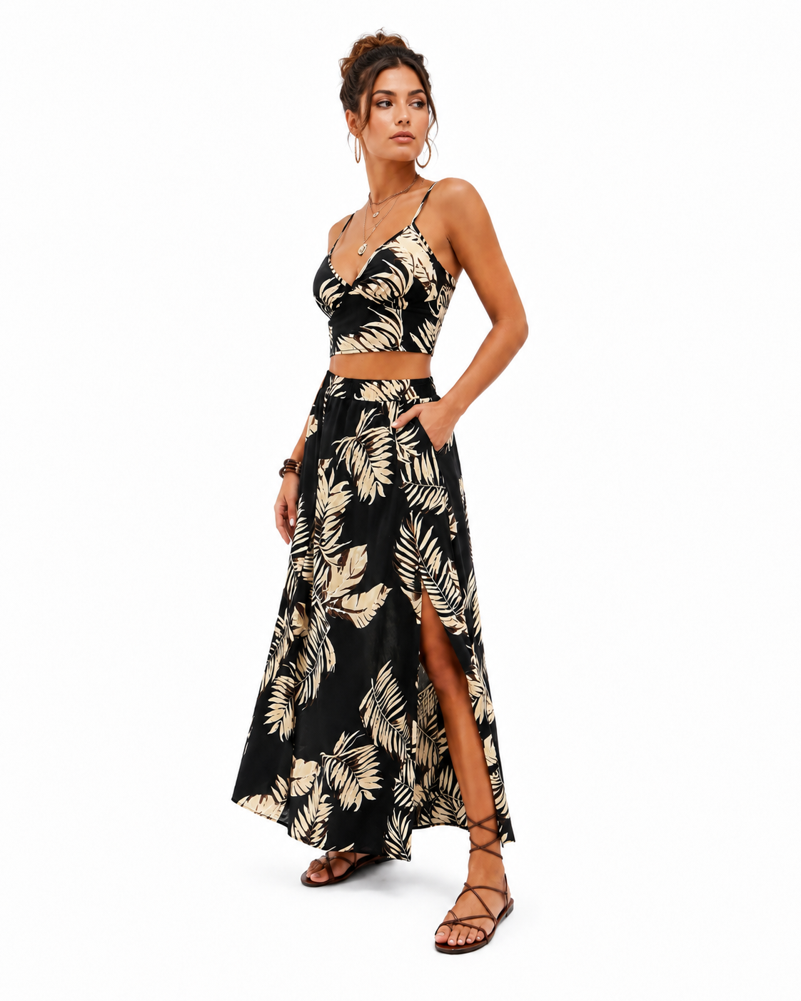 Kaia Tropical Maxi Set