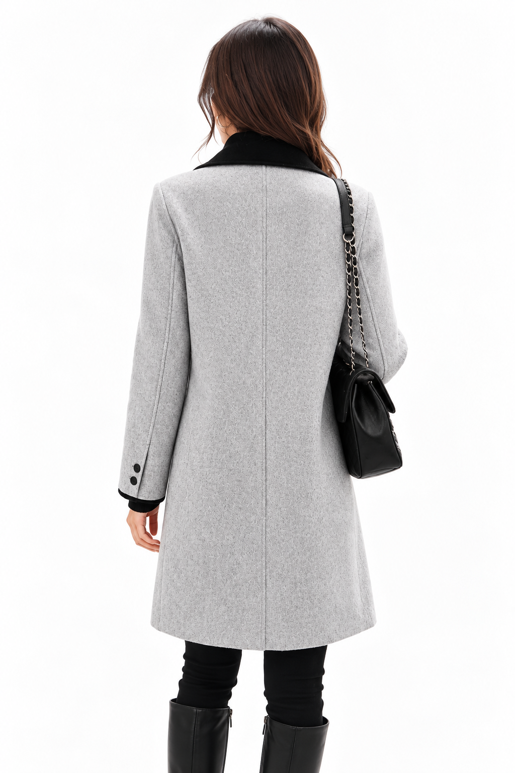 Colette Contrast Lapel Coat