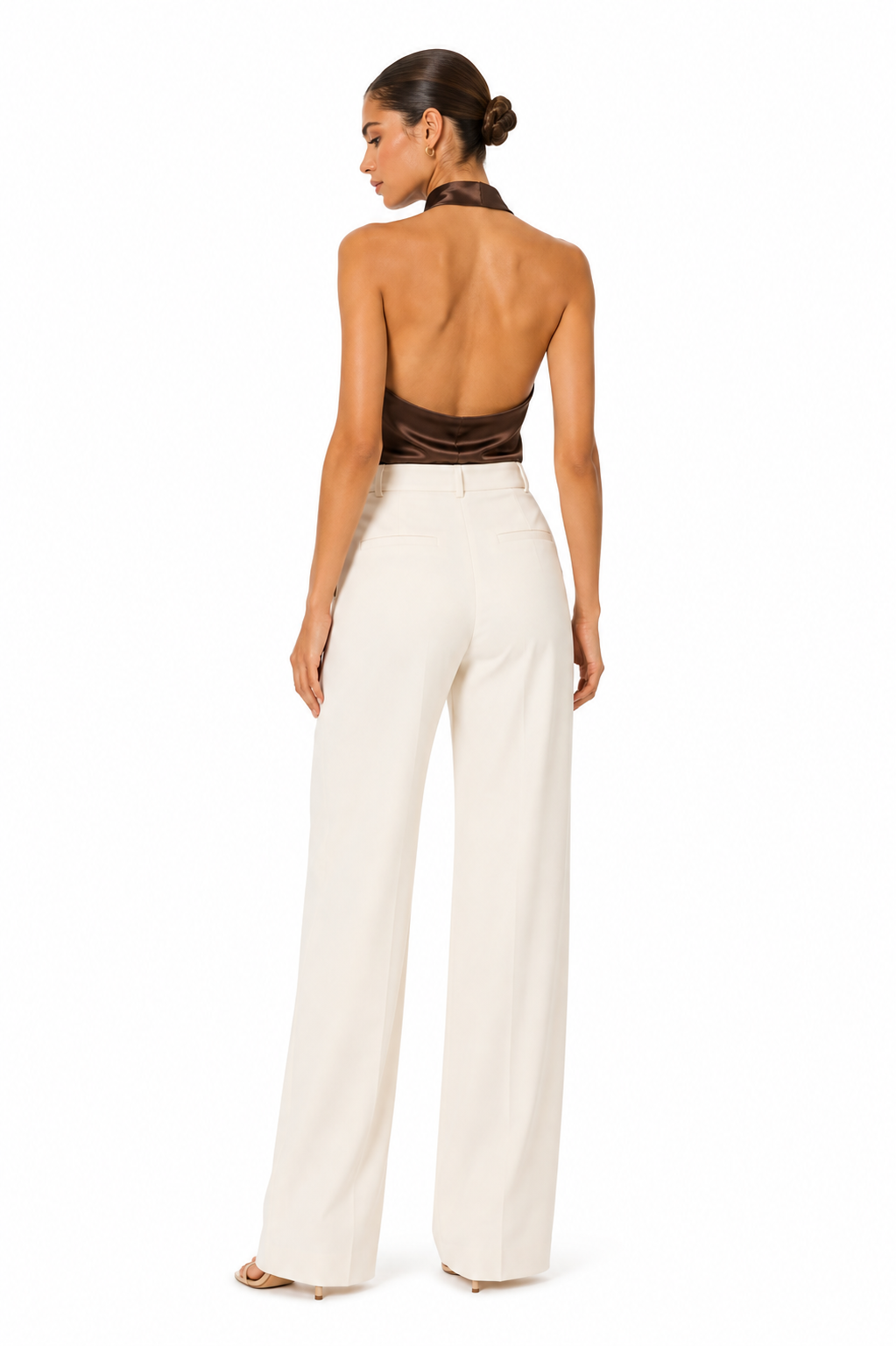 Elodie Satin Halter Top
