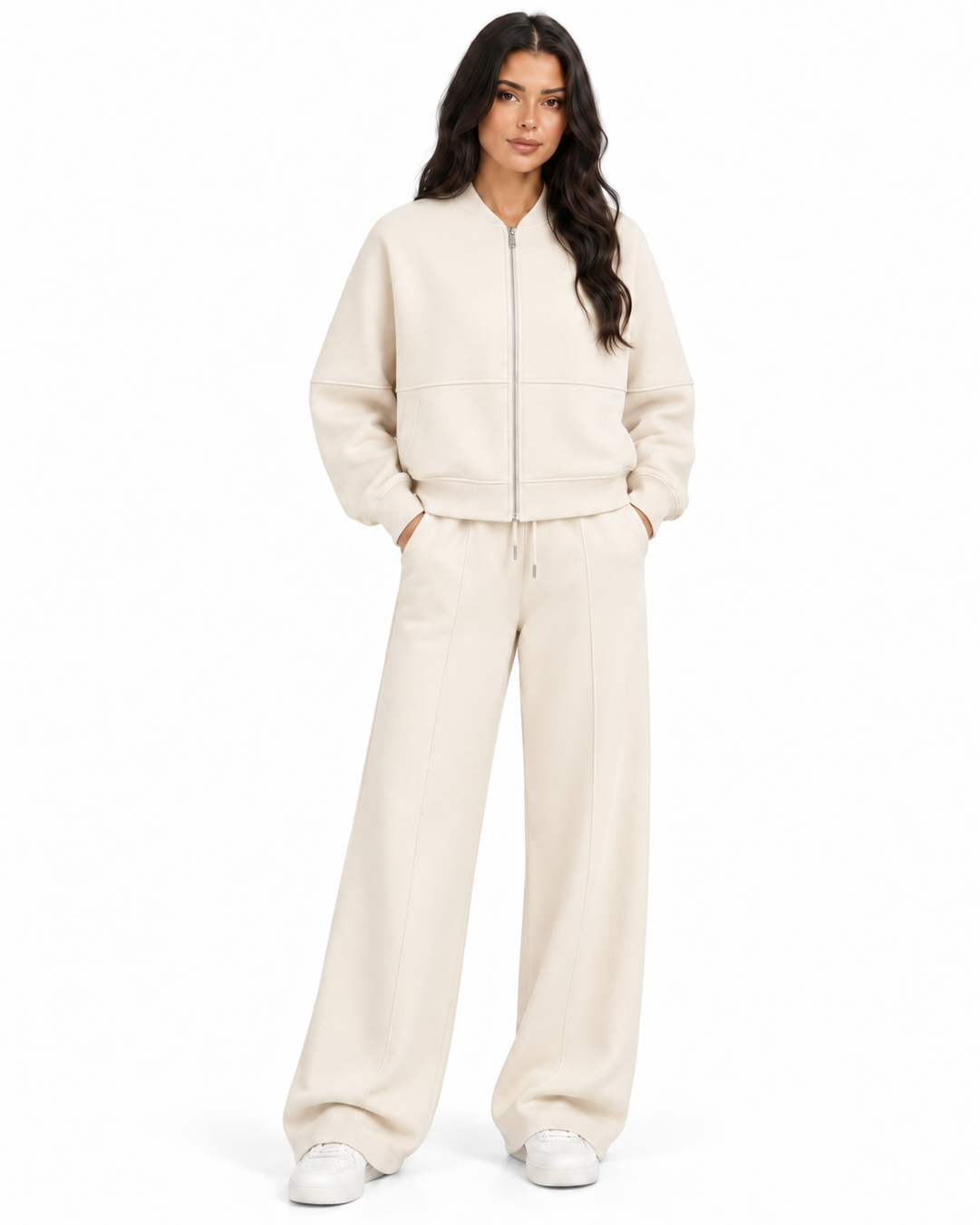 Blair Zip-Up Wide-Leg Set