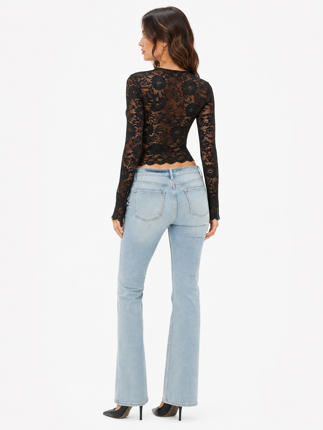 Selene Lace Square-Neck Top
