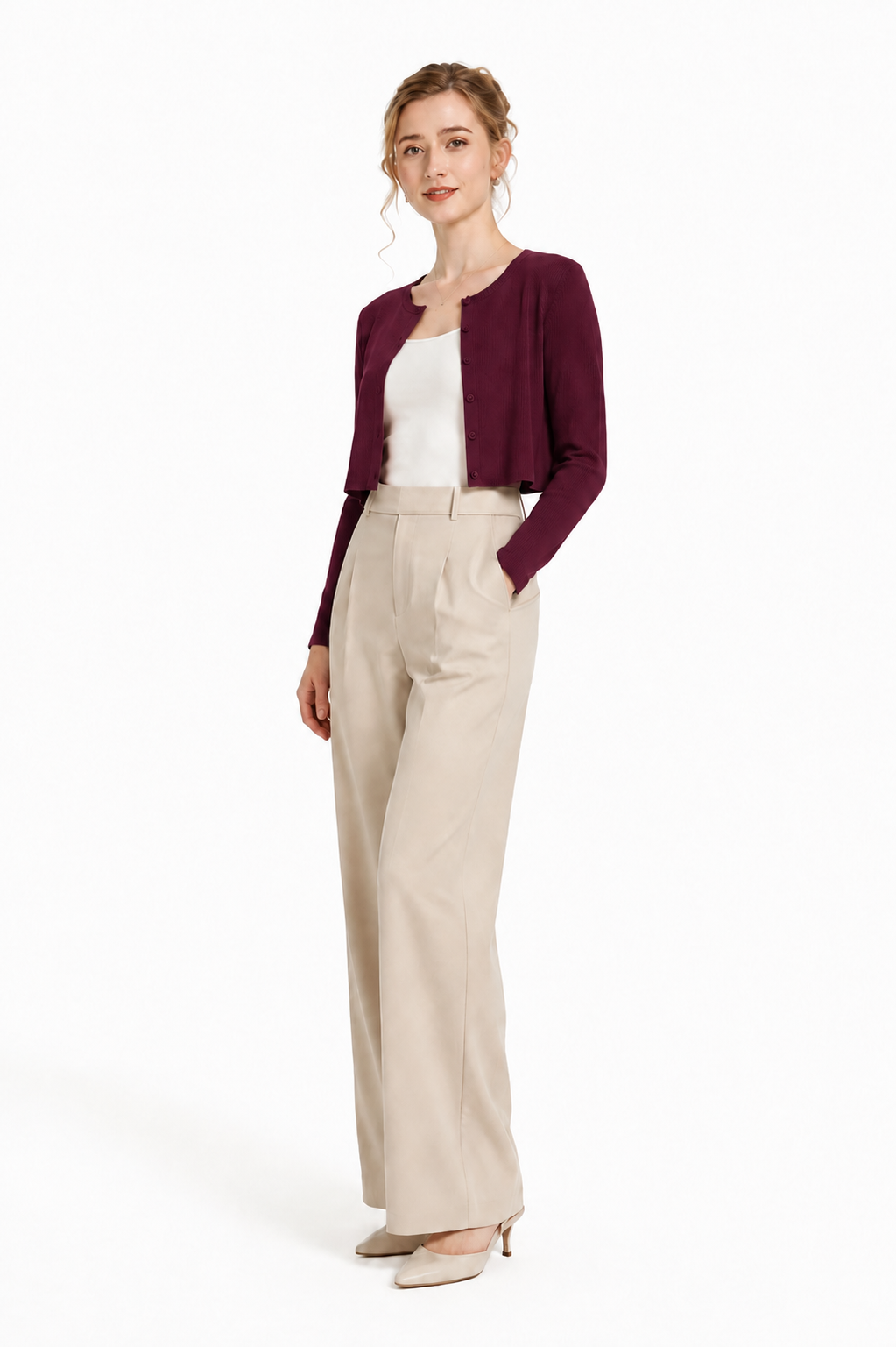 Amelie Ribbed Knit Cardigan