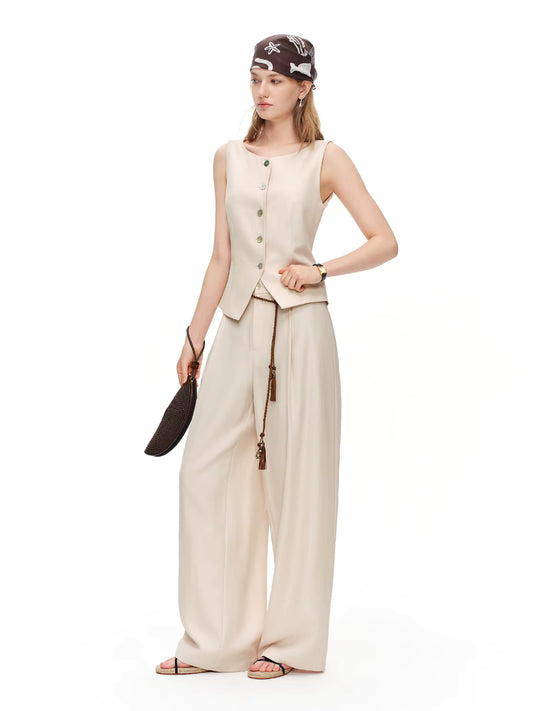 Avery Ivory Tailored Vest Set
